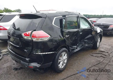 2015 Nissan Rogue Sv z USA, uszkodzony, nr VIN KNMAT2MT8FP530034